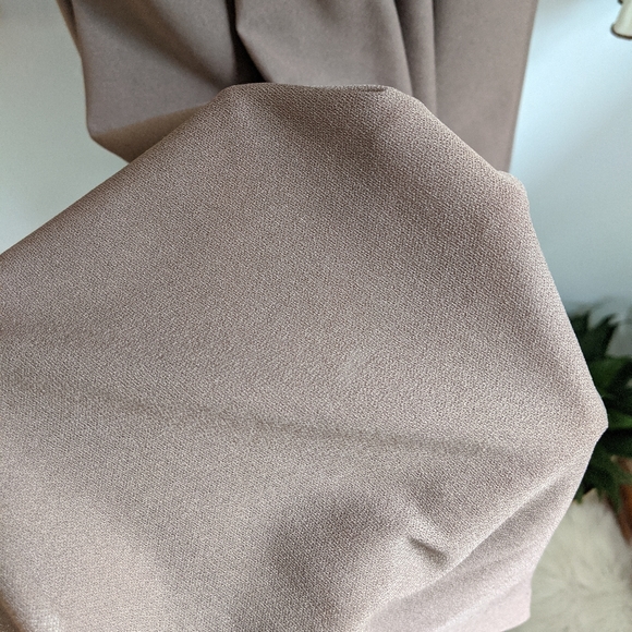 Vtg 70s/80s Brown/Cream Frilled Ruffled Boho Dress - Picture 7 of 12